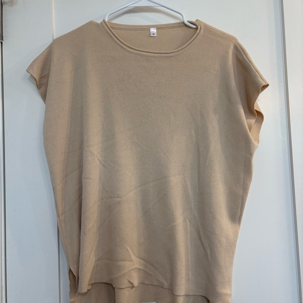 Beige Women's Top